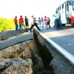 Crack in highway